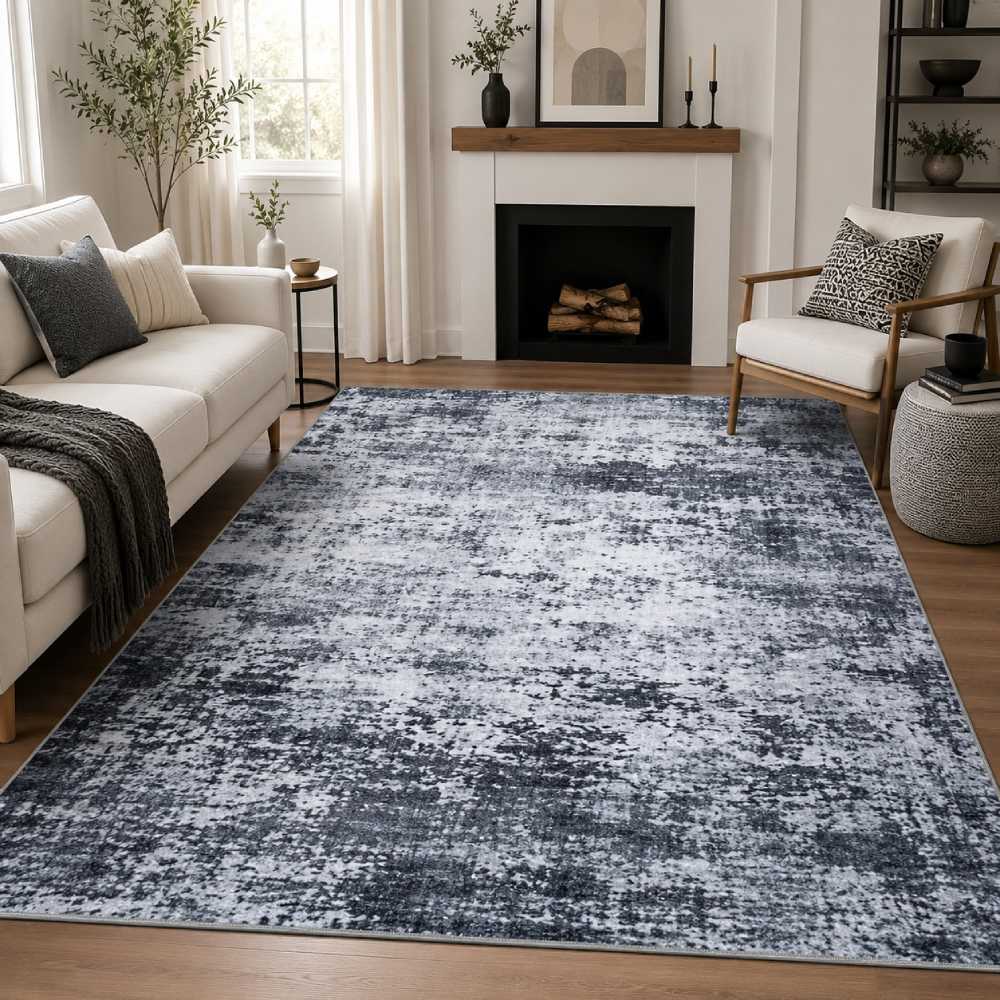 Abstract Washable Rug 5×7 Feet, FXRHLP Modern Black>
          <svg viewBox=