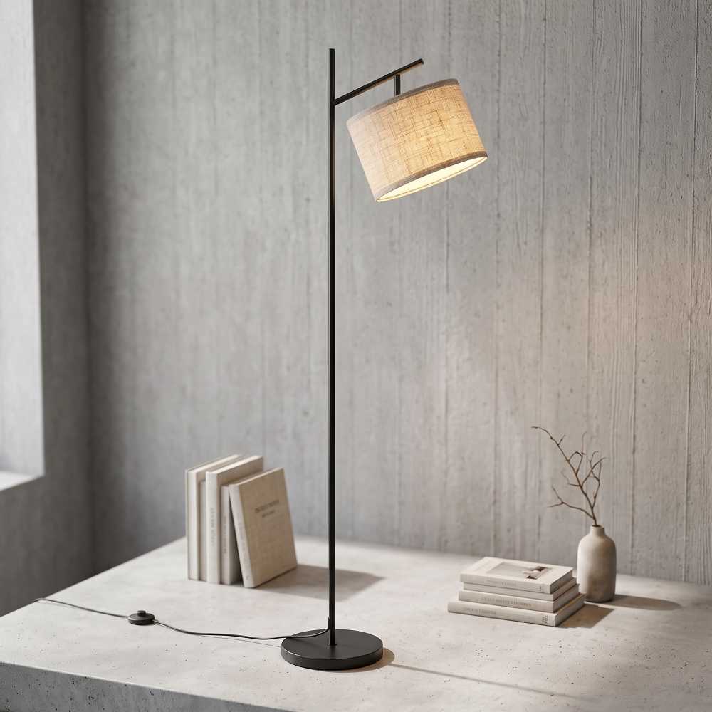 Arc Floor Lamp 64.7 Inch, EDISHINE Black Foot Switch