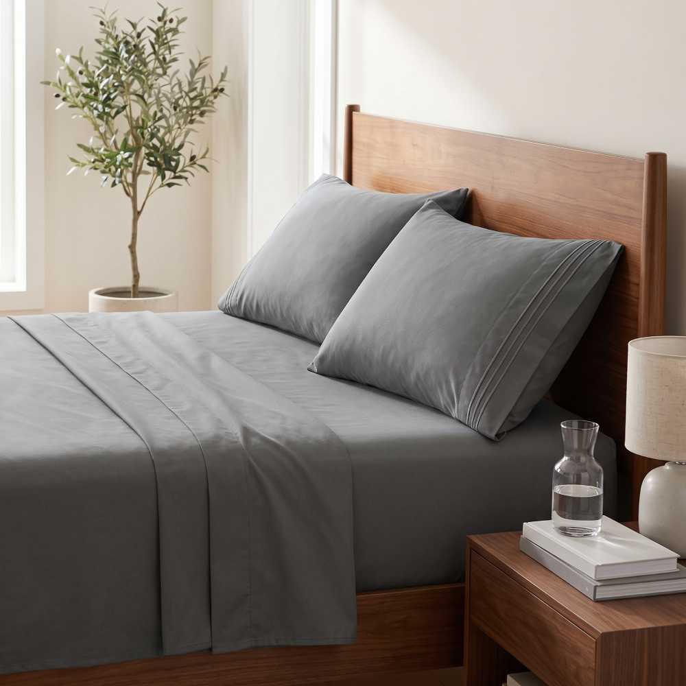 Modern Threads Floral Microfiber Sheet Set — Full