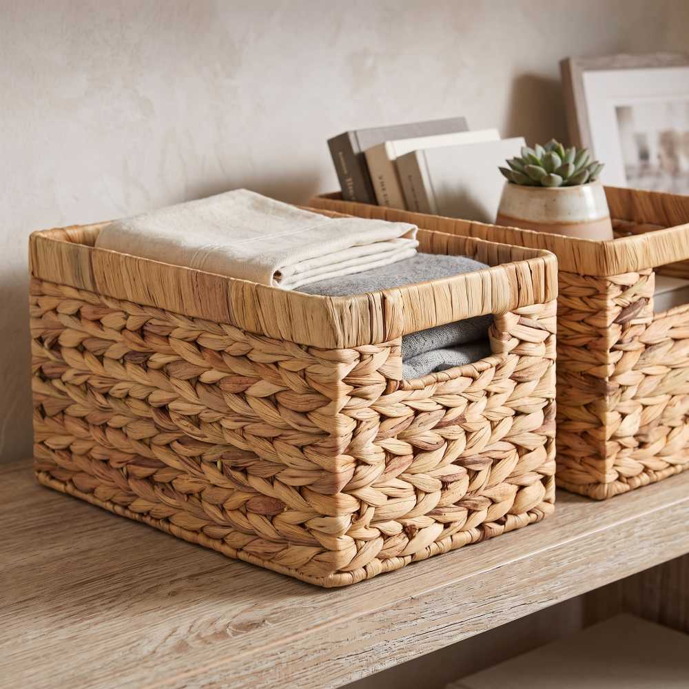 Water Hyacinth Storage Baskets, StorageWorks 13 Inch
